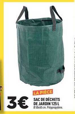 SAC DE DÉCHETS DE JARDIN 125 L