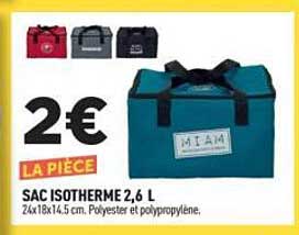 SAC ISOTHERME 2,6 L