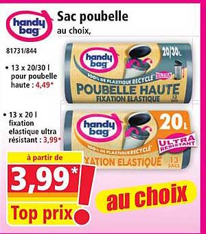 Sac poubelle au choix