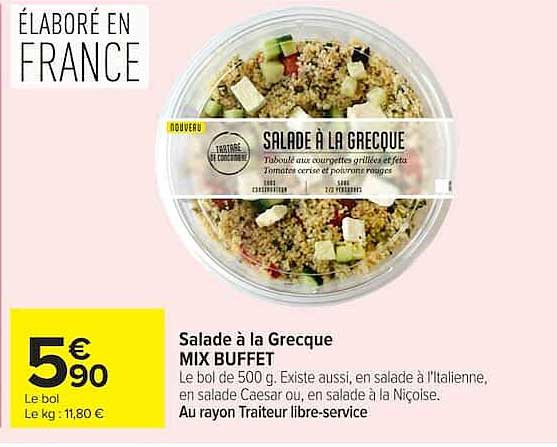 Salade à la Grecque MIX BUFFET