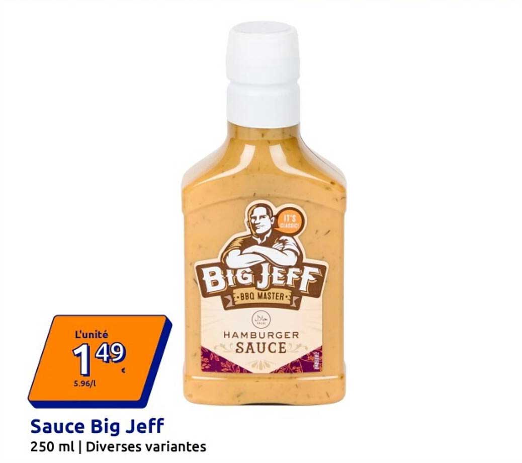 Sauce Big Jeff 250 ml | Diverses variantes