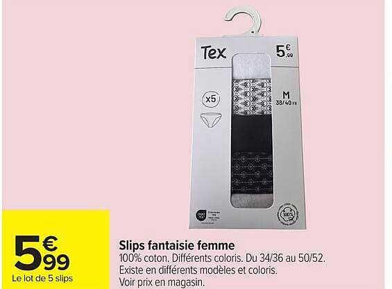 Slips fantaisie femme