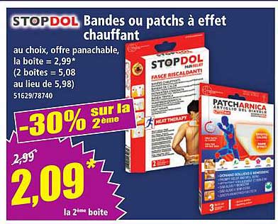 STOPDOL Bandes ou patchs à effet chauffant