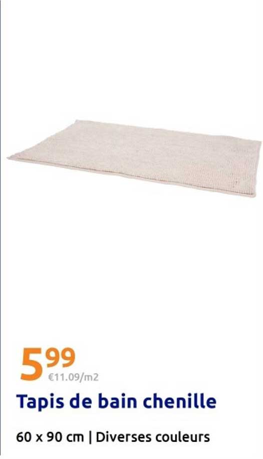Tapis de bain chenille
