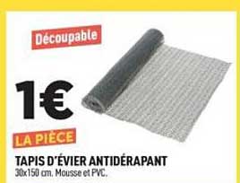 TAPIS D’ÉVIER ANTIDÉRAPANT