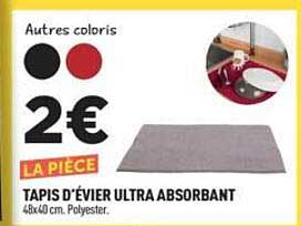 TAPIS D'ÉVIER ULTRA ABSORBANT
