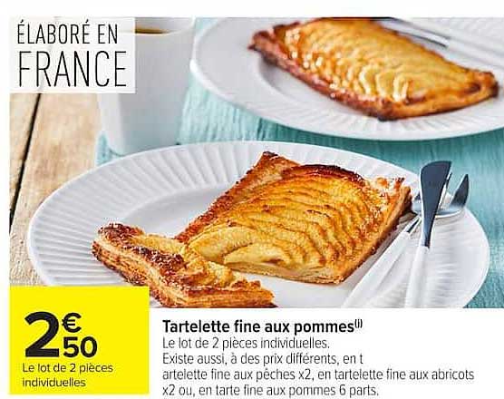 Tartelette fine aux pommes