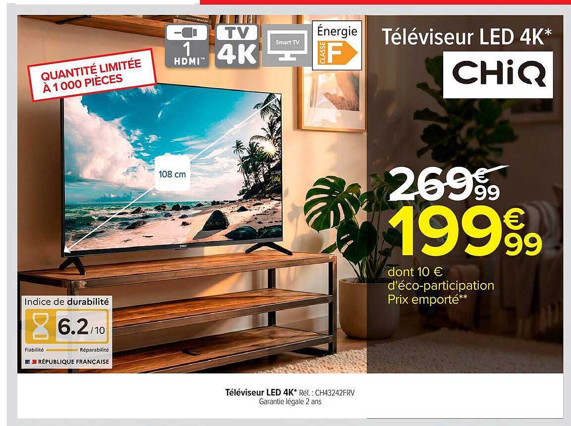 Téléviseur LED 4K* CHIQ