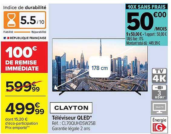 Téléviseur QLED*