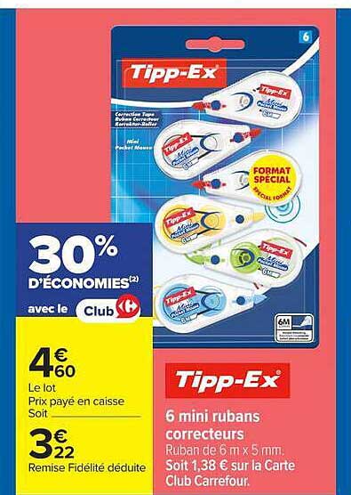 Tipp-Ex 6 mini rubans correcteurs