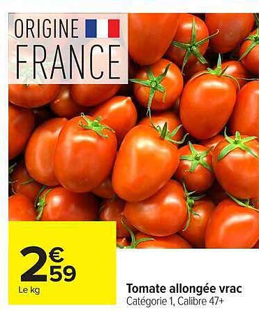 Tomate allongée vrac