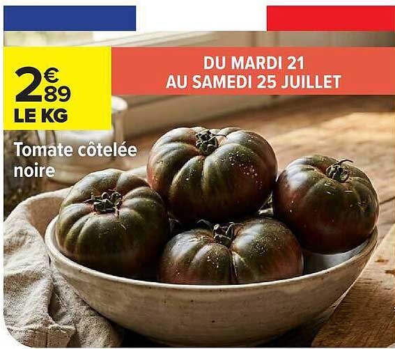 Tomate côtelée noire