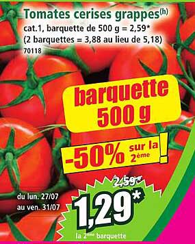 Tomates cerises grappes(h)
