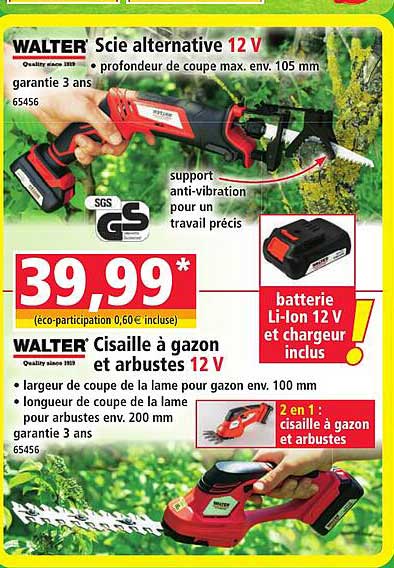WALTER Scie alternative 12 V