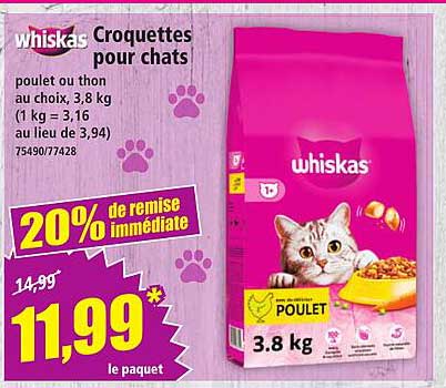 Whiskas Croquettes pour chats