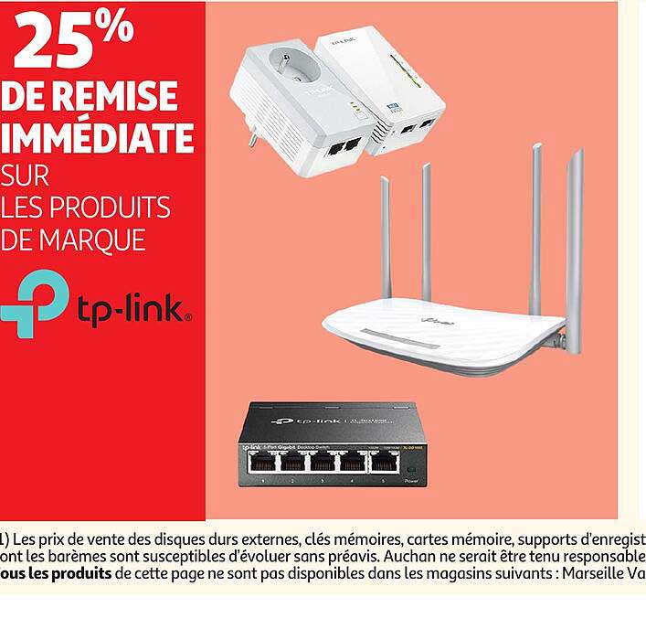 25% DE REMISE IMMÉDIATE SUR LES PRODUITS DE MARQUE tp-link