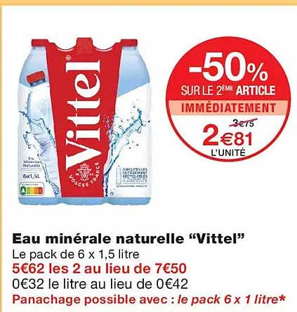 -50% SUR LE 2ÈME ARTICLE IMMÉDIATEMENT
