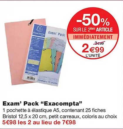 -50% SUR LE 2ÈME ARTICLE IMMÉDIATEMENT