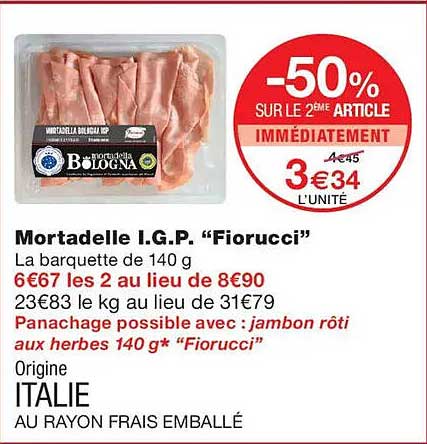 -50% SUR LE 2ÈME ARTICLE IMMÉDIATEMENT