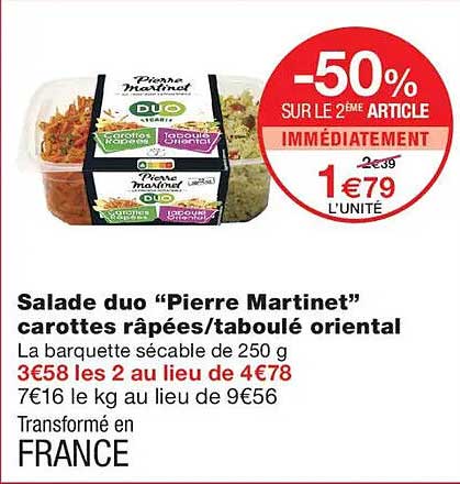 -50% SUR LE 2ÈME ARTICLE IMMÉDIATEMENT