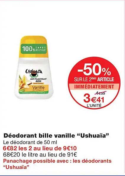 -50% SUR LE 2EME ARTICLE IMMÉDIATEMENT