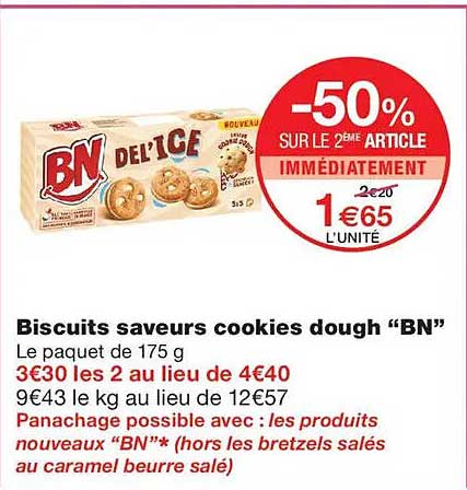 -50% SUR LE 2ÈME ARTICLE IMMÉDIATEMENT
