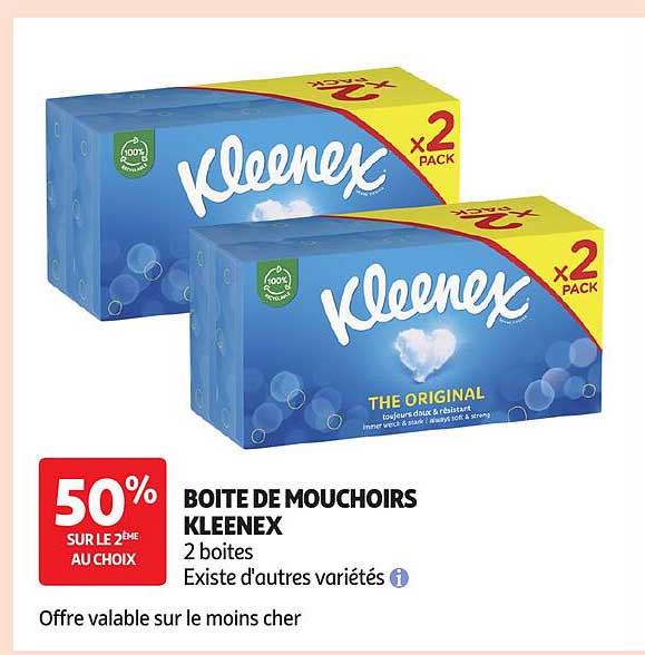 50% SUR LE 2EME AU CHOIX