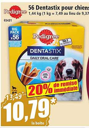 56 Dentastix pour chien Pedigree