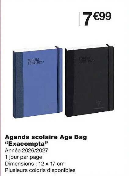 Agenda scolaire Age Bag “Exacompta”