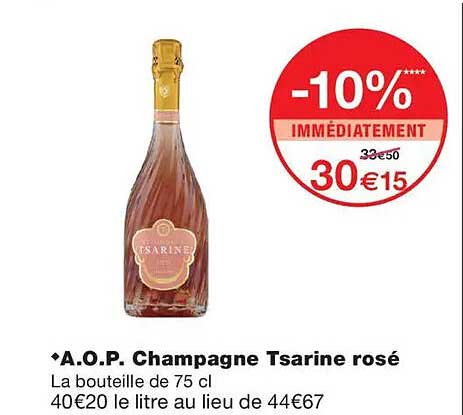 A.O.P. Champagne Tsarine rosé
