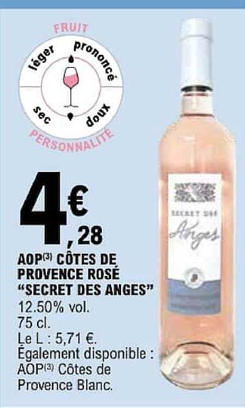 AOP CÔTES DE PROVENCE ROSÉ “SECRET DES ANGES”