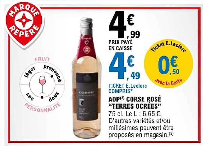 AOP(3) CORSE ROSÉ "TERRES OCRÉES"