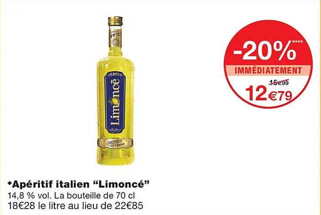 Apéritif italien “Limoncé”