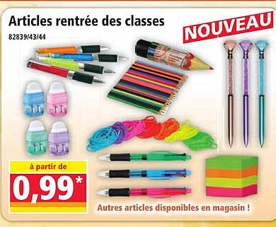 Articles rentrée des classes