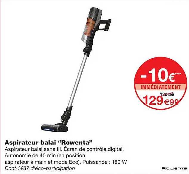 Aspirateur balai “Rowenta”
