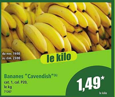 Bananes "Cavendish"(h)