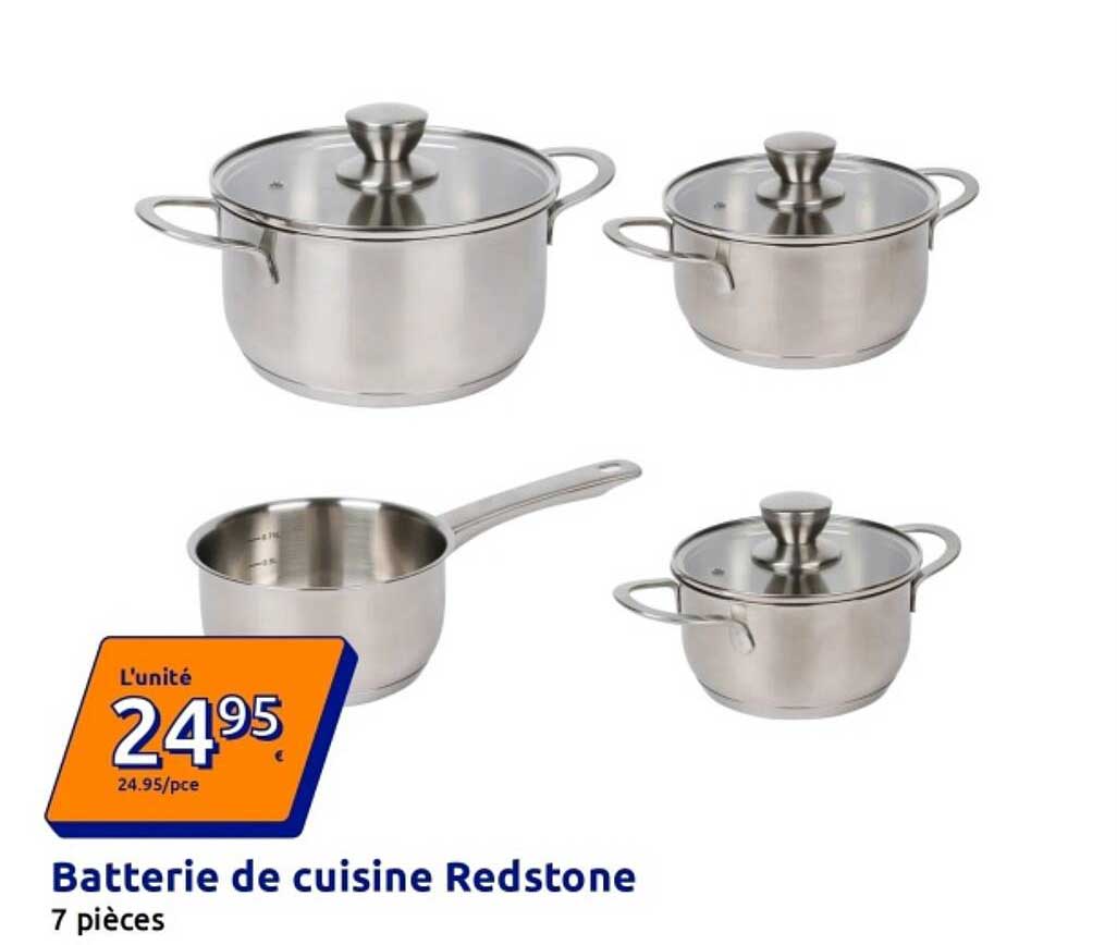 Batterie de cuisine Redstone 7 pièces