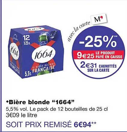 Bière blonde “1664”