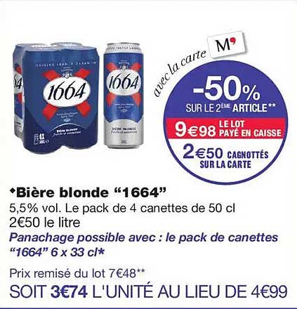 Bière blonde “1664”