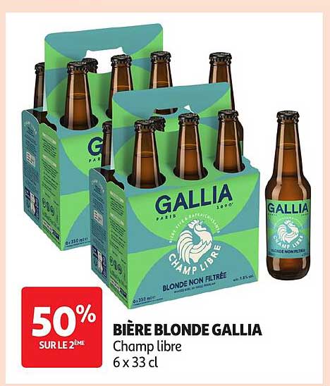 BIÈRE BLONDE GALLIA