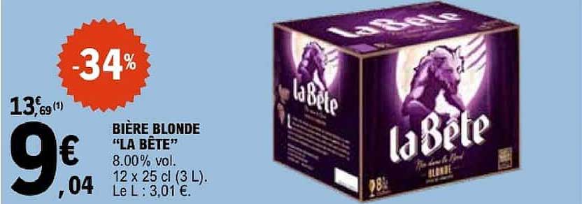BIÈRE BLONDE “LA BÊTE”