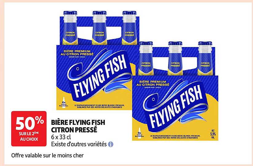 BIÈRE FLYING FISH CITRON PRESSÉ