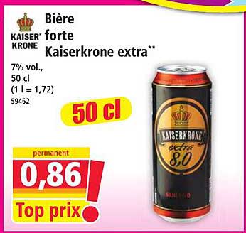 Bière forte Kaiserkron e extra**
