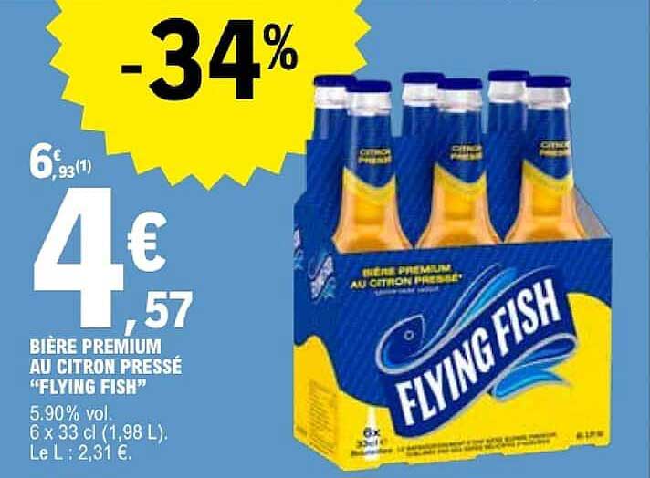 BIÈRE PREMIUM AU CITRON PRESSÉ "FLYING FISH"
