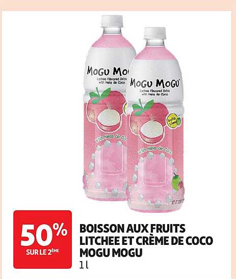 BOISSON AUX FRUITS LITCHIE ET CRÈME DE COCO MOGU MOGU