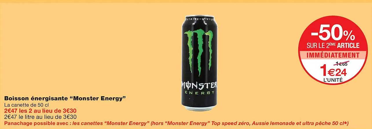 Boisson énergisante “Monster Energy”
