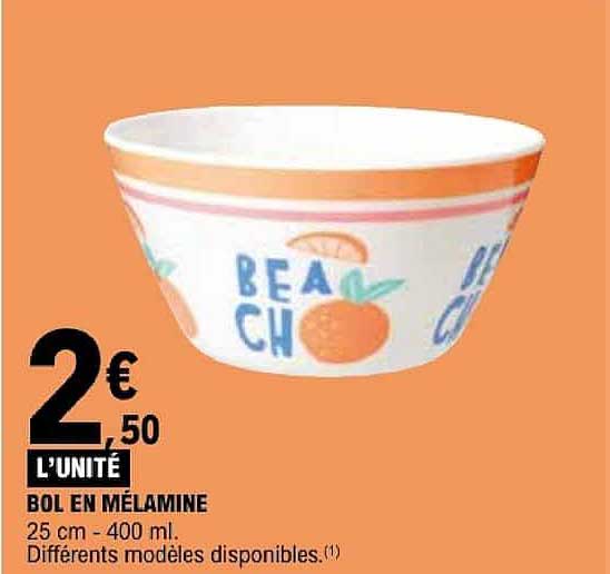 BOL EN MÉLAMINE