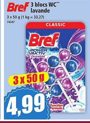 Bref 3 blocs WC** lavande