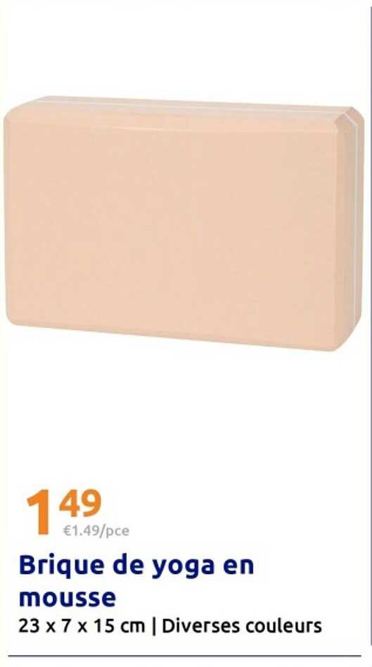 Brique de yoga en mousse