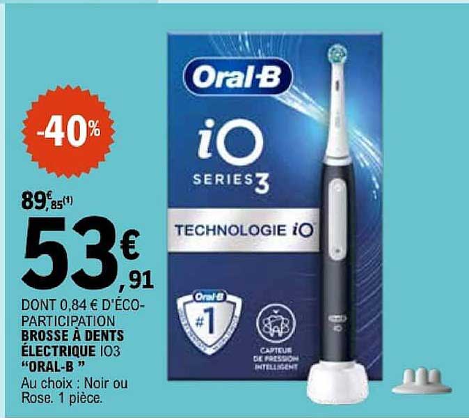 BROSSE À DENTS ÉLECTRIQUE IO3 “ORAL-B”